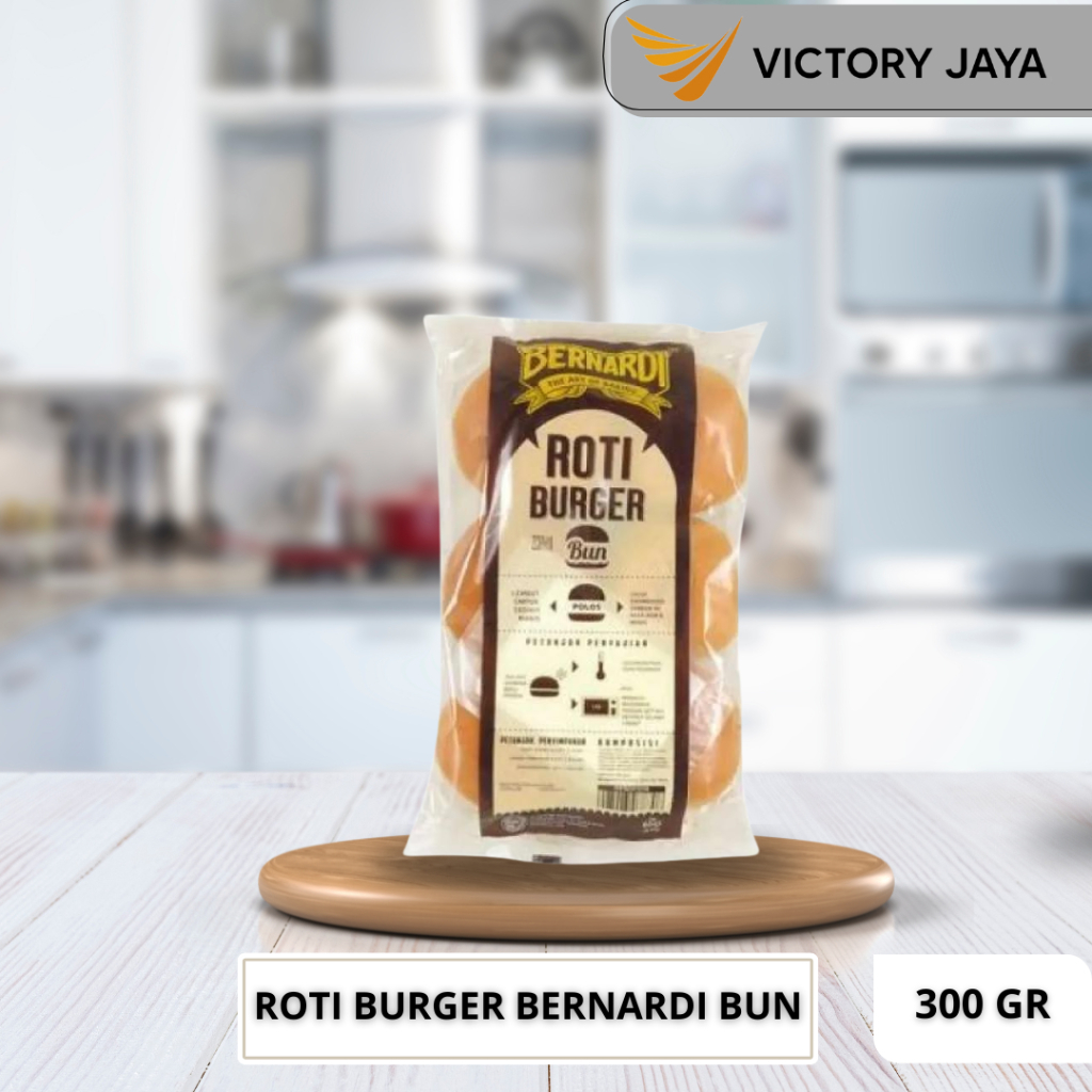 

Roti burger bernardi bun 300 gram / Roti burger wijen isi 6