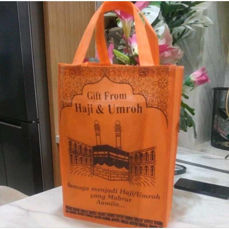 

tas haji dan umroh / tas souvenir umroh jahit 25x35