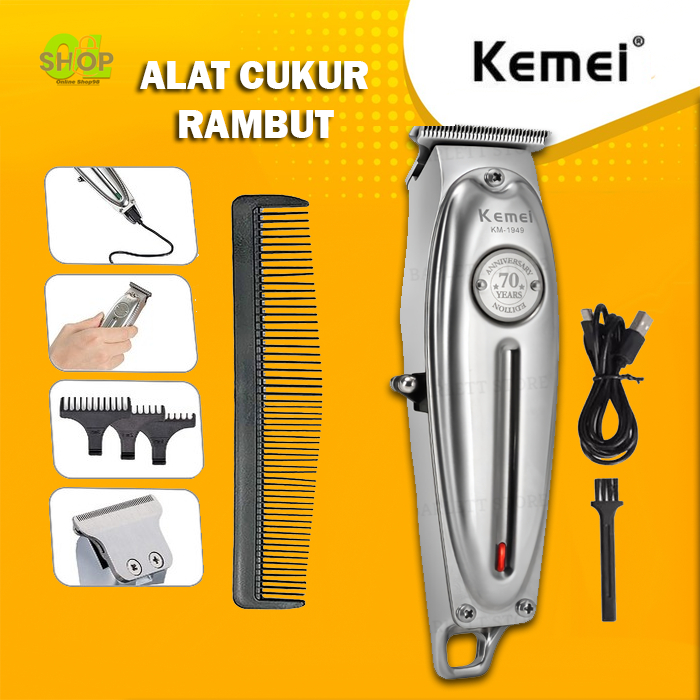 KEMEI KM-1949 Full Metal Body Trimmer Kemei 1949 Cukur Rambut