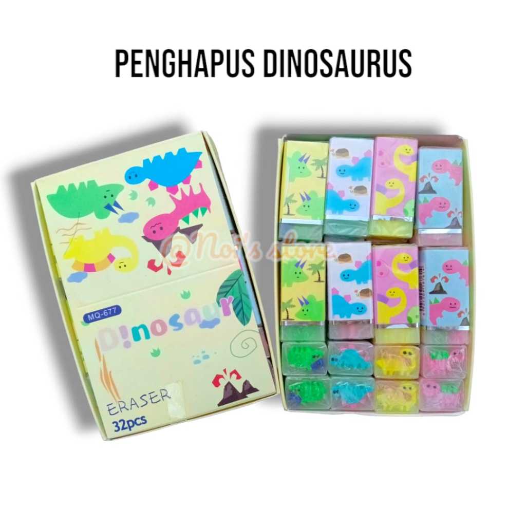 

Penghapus lucu, penghapus cute, penghapus dinosaurus, Eraser Dino cute, penghapus Squeezy