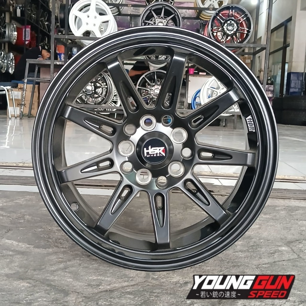 Velg Mobil R15 Luxio Apv Innova Grand Max Ertiga Pelek HSR Tikala Ring 15 Black