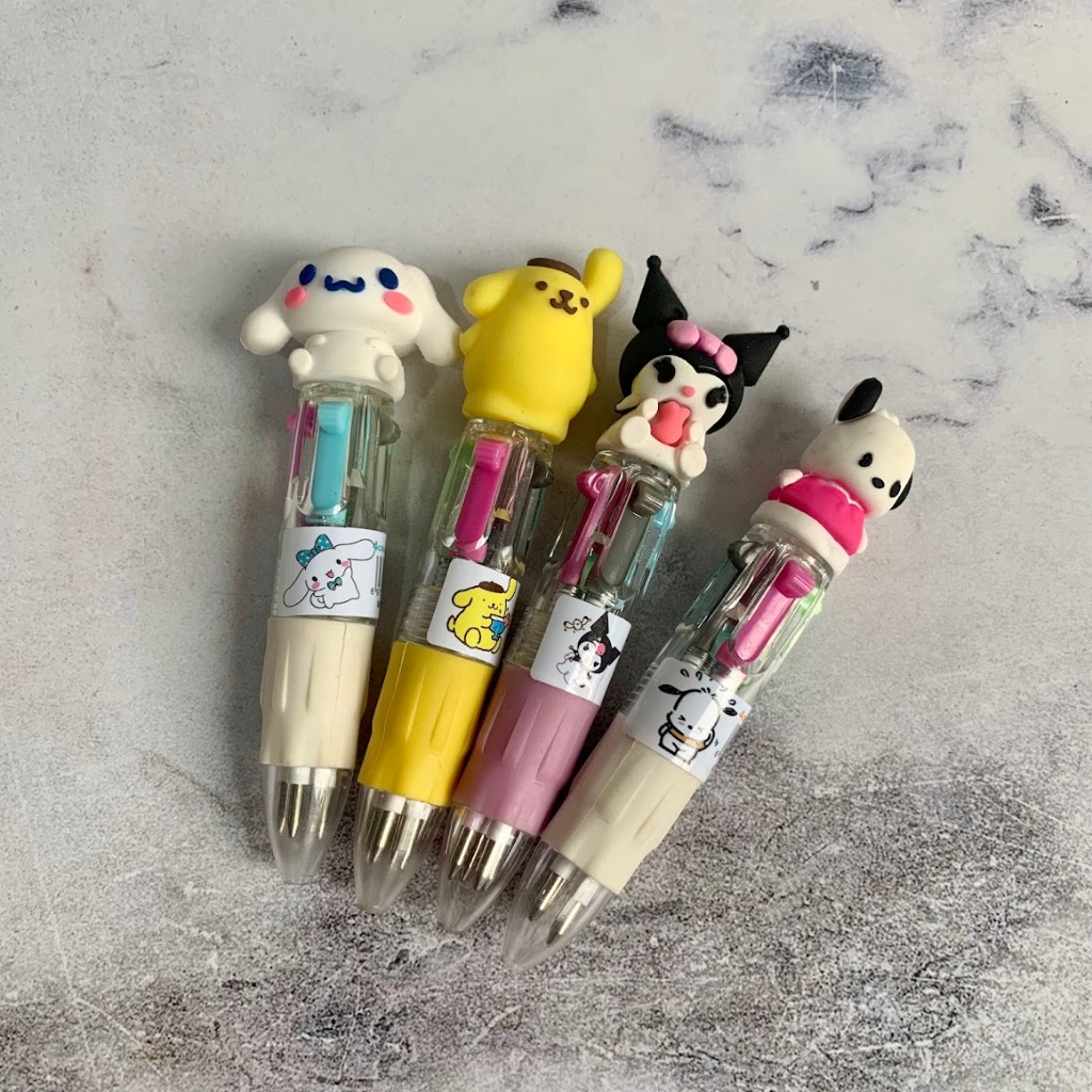 

Pulpen Warna Alat Tulis Pen Sanrio Karakter Hello Kitty Pompompurin Kuromi Pochacho Cinnamorol Unik Lucu Hadiah Gift