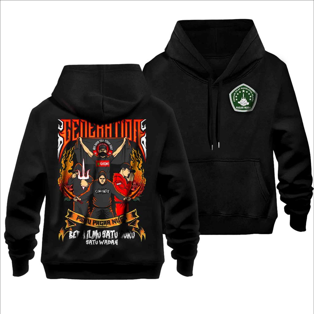 AMUBA STORE - Jaket PAGAR NUSA Generation Terbaru - Exlusive Desain Distro 1986 - FREE STIKER