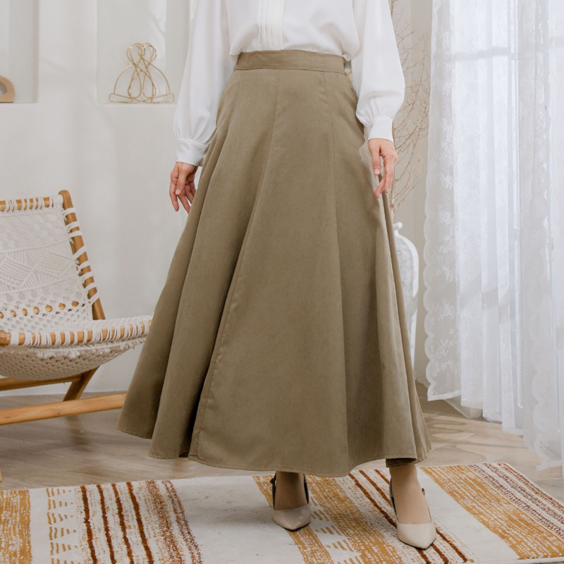 Suede Skirt | Rok Bahan Micro Brush