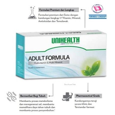 ADULT FORMULA Multivitamin Mineral By SOHO Unihealth Global