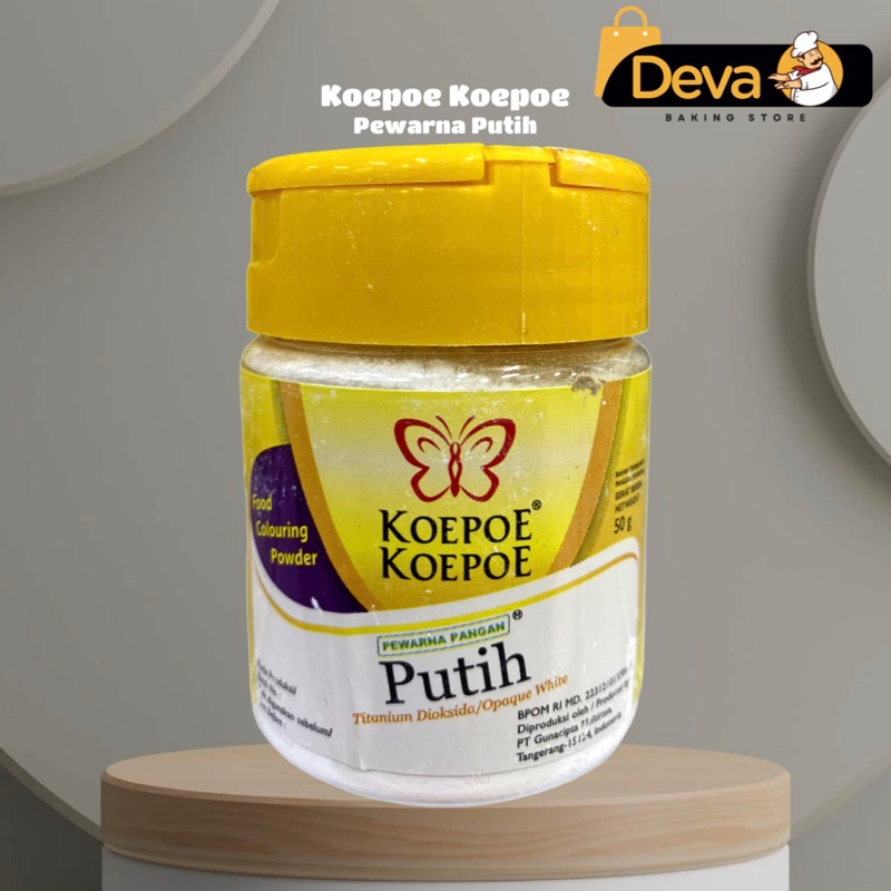 

Koepoe Koepoe Pewarna Putih Bubuk 50gr