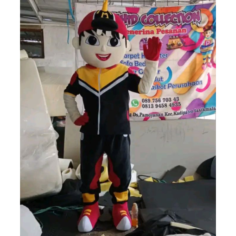kostum boboiboy kuning hitam kostum badut boboiboy