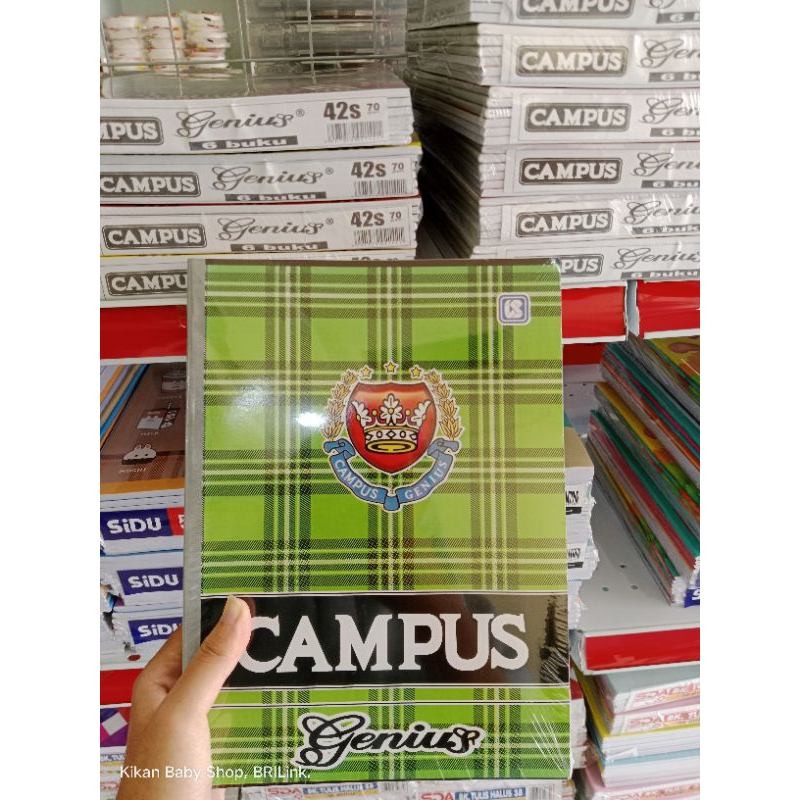 

Buku tulis campus 42 lembar isi 6 buku