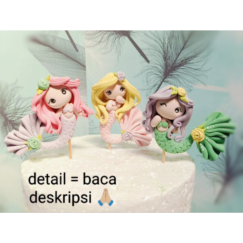 

Chibi Mermaids Gumpaste set isi 3
