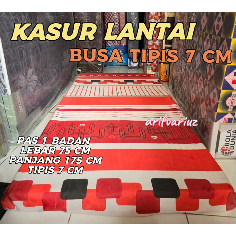Kasur Lantai Busa Tipis 7 cm 1 Badan 75 x 175