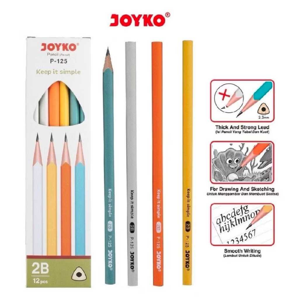 

Pensil Joyko 2B P-125 ( 12pcs)