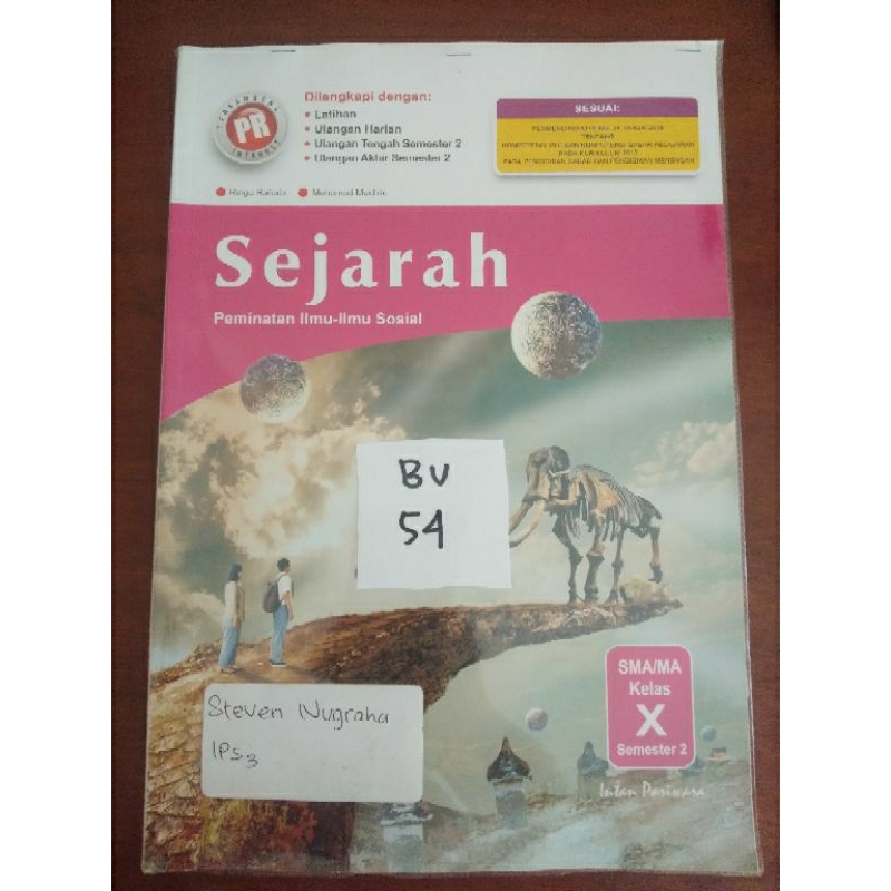 

SEJARAH PEMINATAN ILMU-ILMU SOSIAL UNTUK SMA/MA KELAS X SEMESTER 2 (BU54)