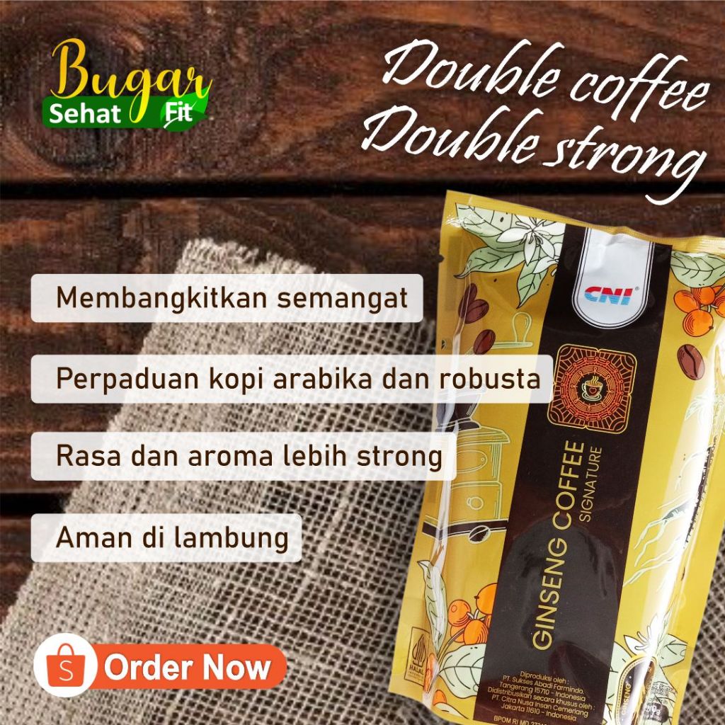 

Kopi Gingseng Signature | Kopi arabika robusta | Stock Limited