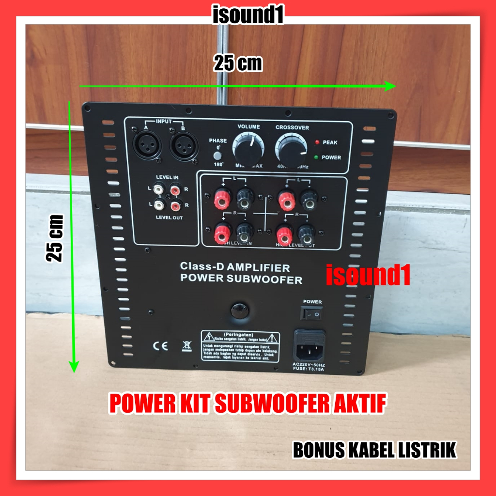 MESIN POWER KIT SUBWOOFER AKTIF AMPLIFIER AMPLI SUB ACTIVE BISA 12IN 15IN 18IN BASS MANTAP