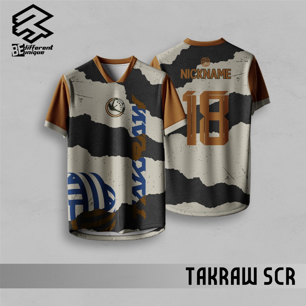 Kaos Jersey Sepak Takraw Dryfit Wave 3R Sport Takraw SCR