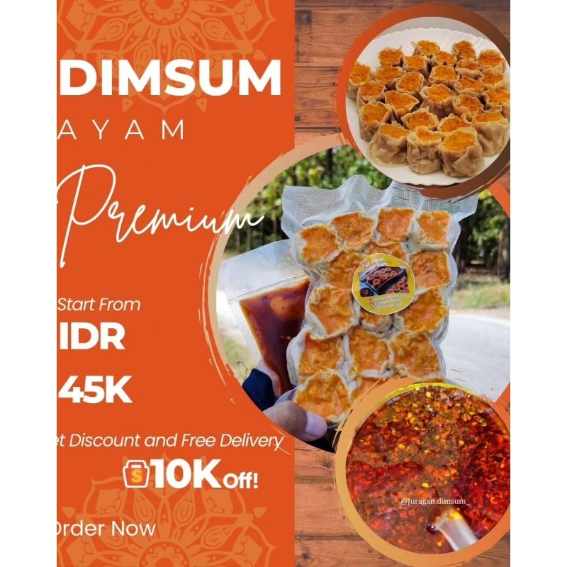 

Dimsum ayam free chili oil (16pcs-32pcs)