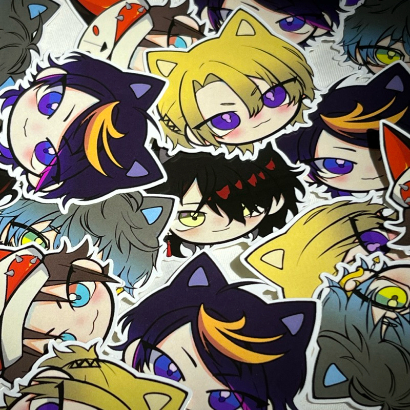 

[LAST STOCK] [BACA DESKRIPSI] sticker Luxiem (Nijisanji vtuber) diecut