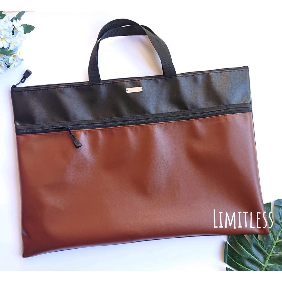 

KODE F8H2 Limitless Document Bag A3 DUO VINIL GILAP Jumbo Tas Buku Gambar Arsitek Architecture Bag Folder Ukuran Besar