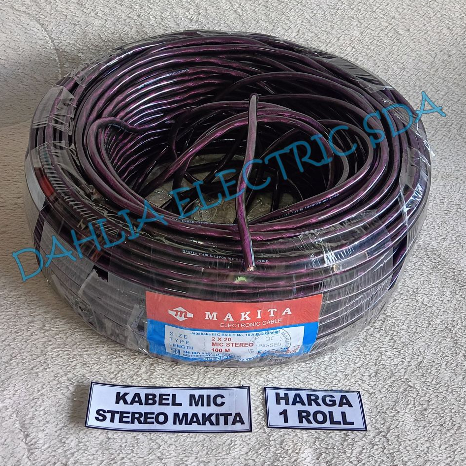 KABEL MIC STEREO 1 ROLL (100M) MAKITA