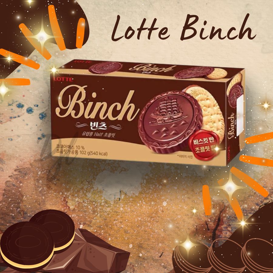 

Lotte Binch Crispy Biscuit Covered With Chocolate Biskuit Lapis Coklat 1 Pak