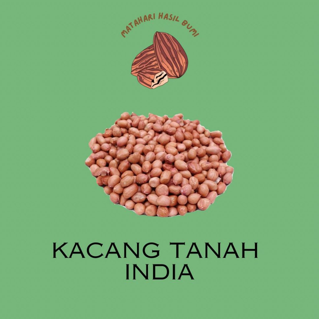 

Kacang Tanah India kulit ari mentah 250gr