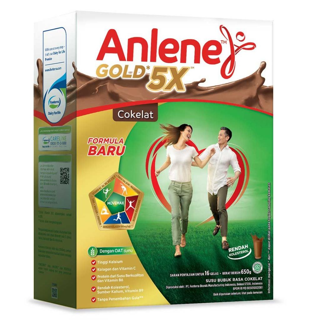 

ANLENE GOLD 5X RASA COKLAT SUSU BUBUK DEWASA @250 GRAM @650 GRAM @850 GRAM