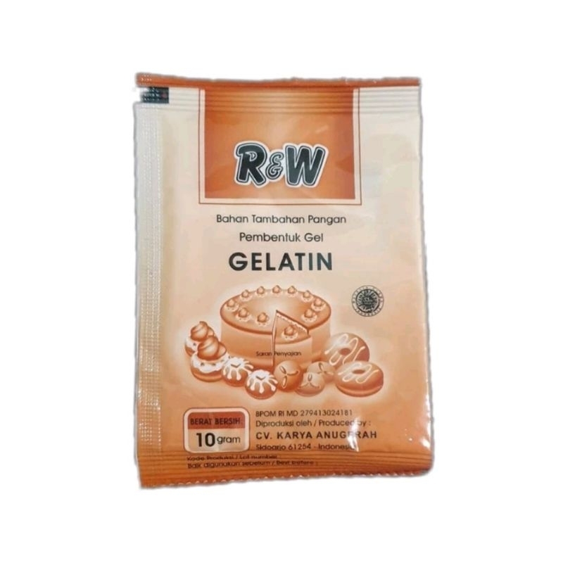 

Gelatin Halal RnW - Gelatin Rajawali - Bubuk Gelatin - Gelain Powder R&W 10gr