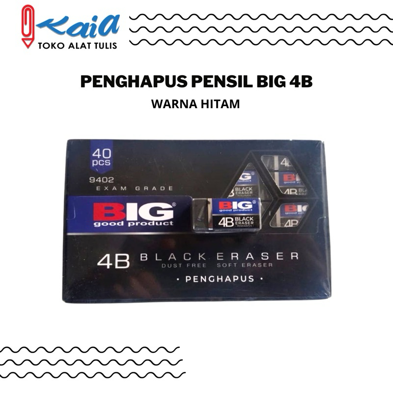 

PENGHAPUS PENSIL BIG 4B WARNA HITAM