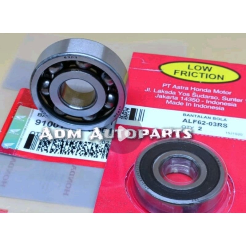 Bearing roda belakang 6303RS+6203RS Honda CRF 150L, Original