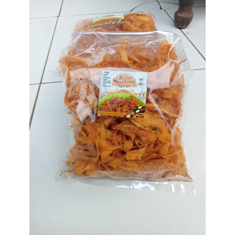 

Kripik Singkong Serut TEH DINA | ukuran 80gram | kripik viral renyah