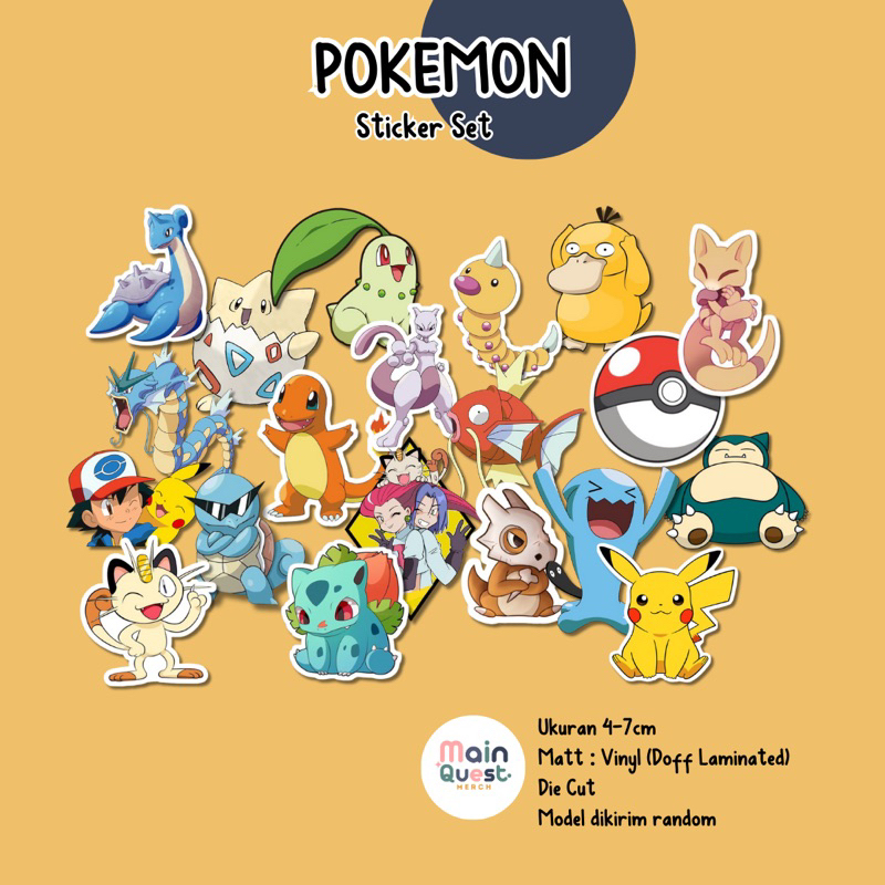 

Sticker Pokemon | Sticker Aesthetic / Sticker Tumblr / Sticker Laptop / Sticker Anti Air / Sticker Vinyl Die Cut / Sticker Kpop / Sticker Cute