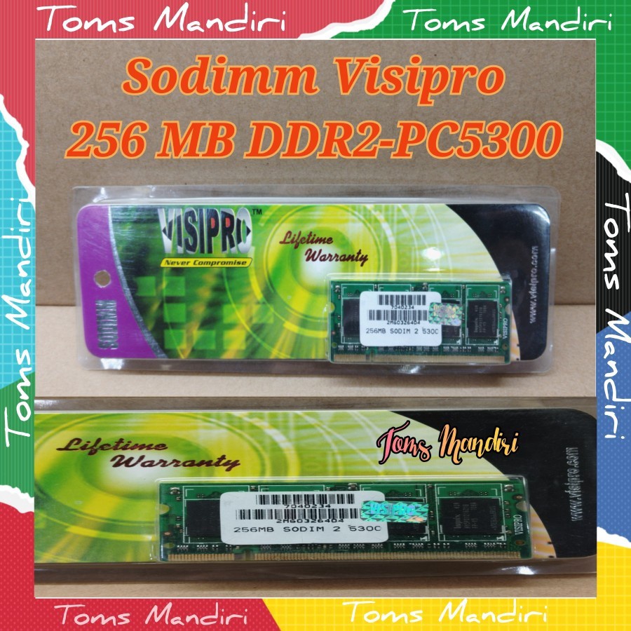 LIMIT Memorry Sodimm Visipro 256 MB DDR2 PC53 For Labtop