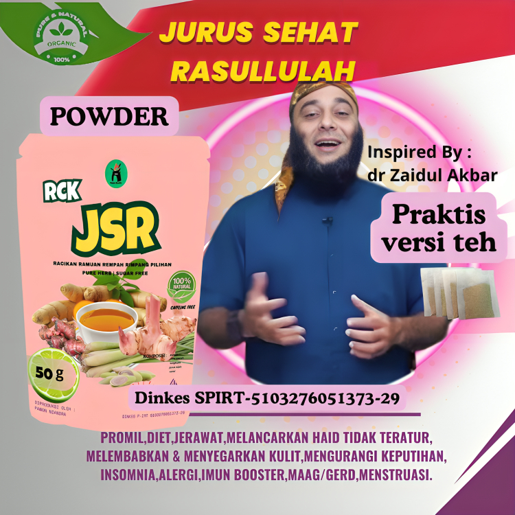 

JSR Ala Dr.Zaidul Akbar RAMUAN RESEP RCK JSR PROMIL | DIET | MAAG Teh RIMPANG | Rempah DETOX RAHIM | 7 Day JSR | 7 hari minum rempah rimpang | JSR Promil | JSR Turun BB | JSR Raja Rempah