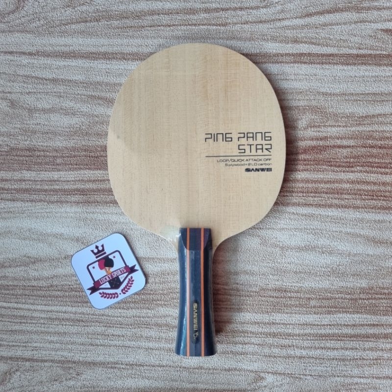 Kayu Bet Sanwei Ping Pang Star original tenis meja bet pingpong
