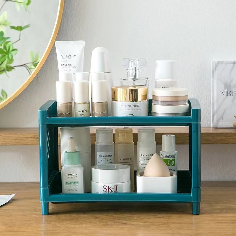 Mj Rak Serbaguna Portable Meja Kosmetik Mini/Rak Meja Kecil Multifungsi/ Rak Dapur Rak Kamar Mandi