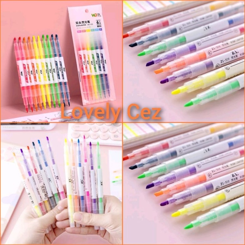 

TERBUKTI Stabilo Highlighter Warna Warni isi 6pcs