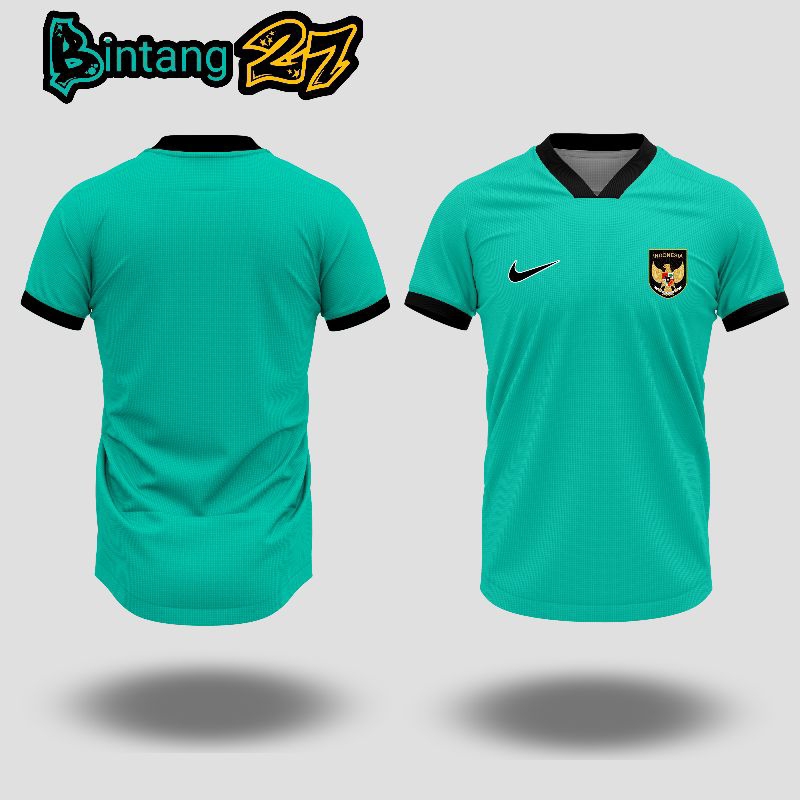 Kaos Jersey Polos kerah V kotak logo timbul TPU/DTF