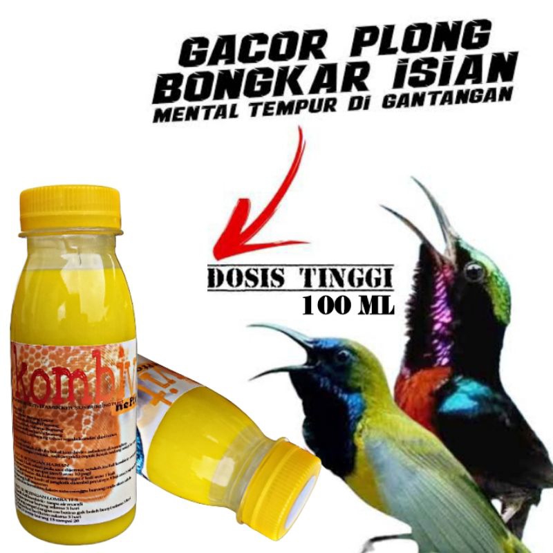 RUDJAK NEKTAR KOMBIVIT kombinasi vitamin 100 ML Penggacor burung Kolibri pleci konin sogok ontong so