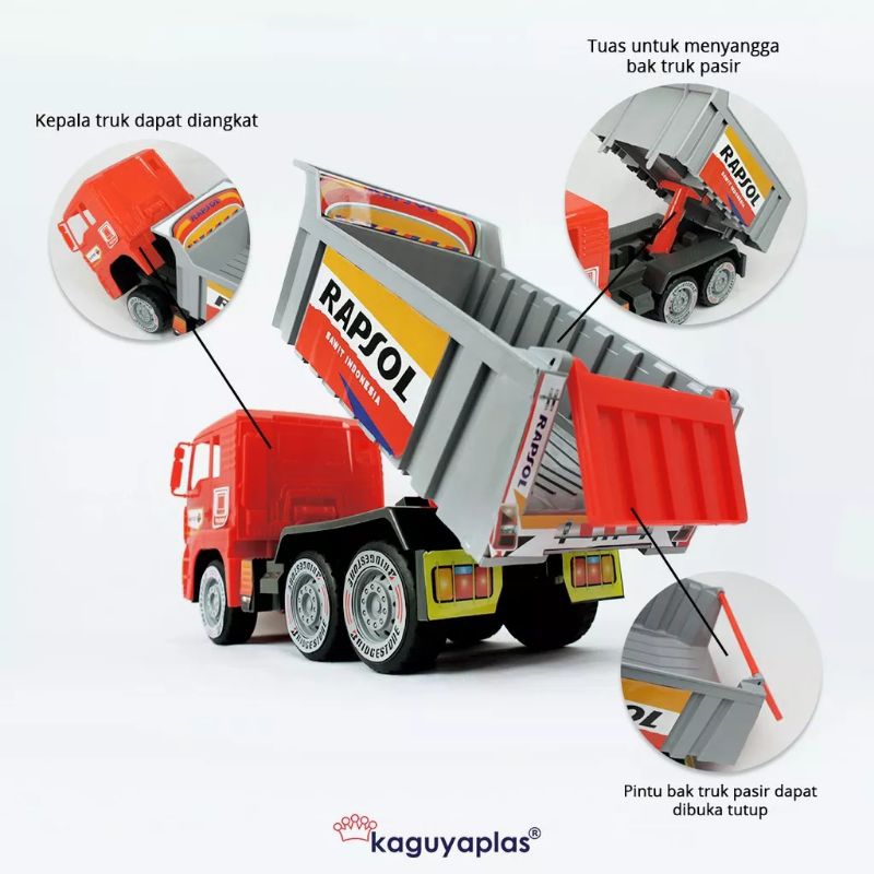 Mainan Anak Mobil Truk Pasir Tembaga Mobilan kgp8080