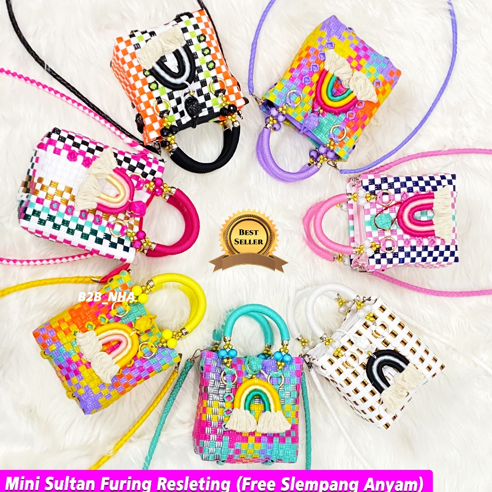 LUAR BIASA FREE TALI SLEMPANG  Acc Rainbow Mini Sultan Furing Resleting Tali Kur dan Mutiara New Ari