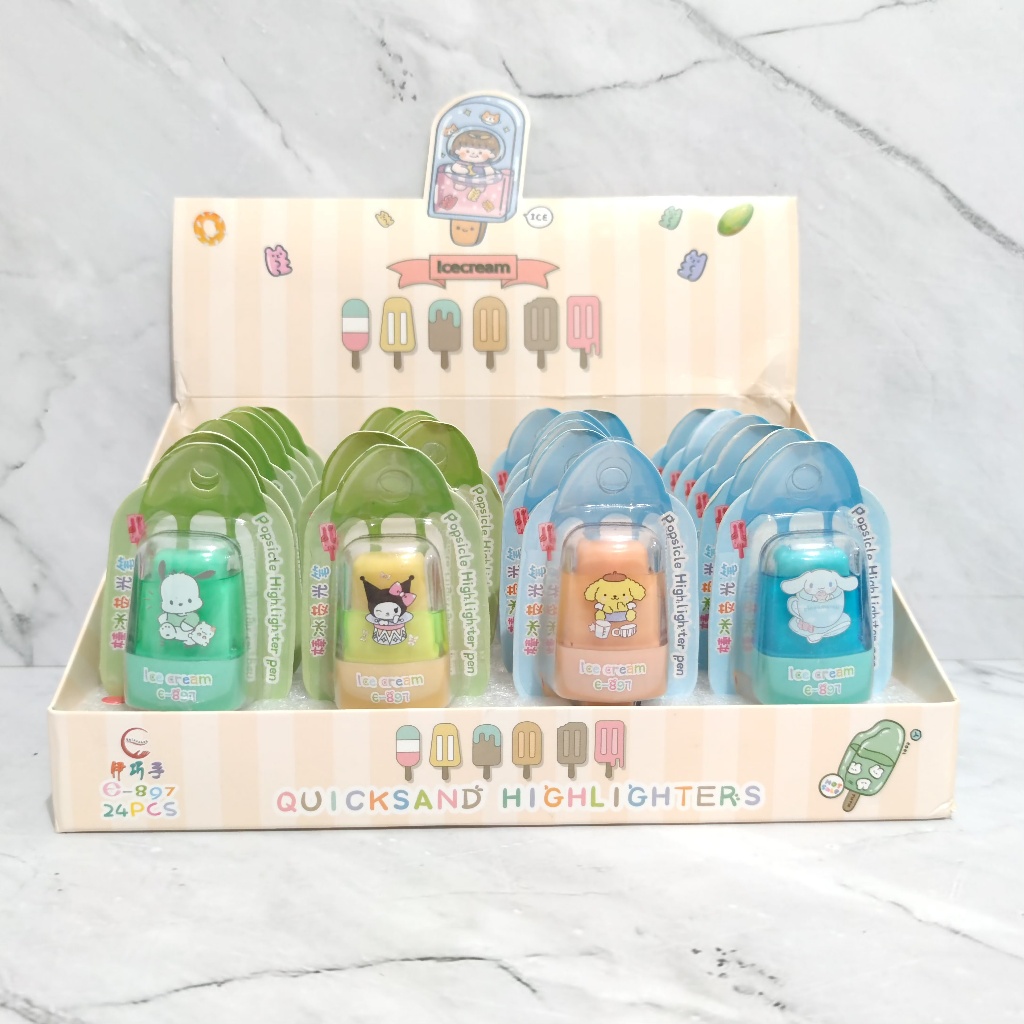 

Highlighter Ice Cream/ Penanda Berwarna Buku Es Krim