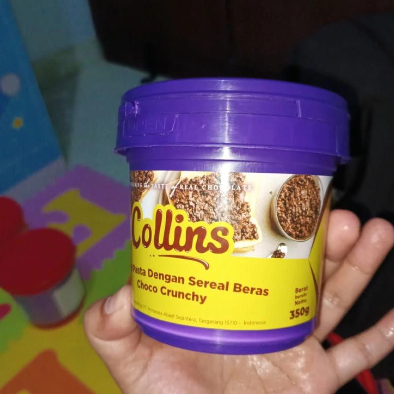 

Collins Choco Crunchy 350 gram/ Selai Roti / Toping Donat Collins / Selai Donat / Collins Selai Donat