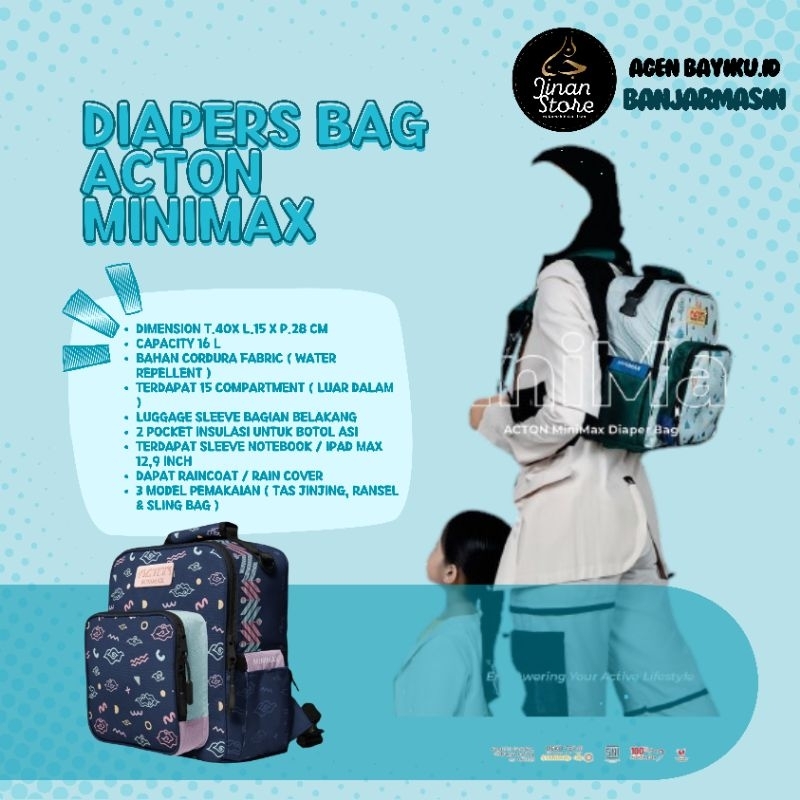 [CUCI GUDANG] TAS MULTIFUNGSI DIAPERS BAG MURAH - TAS PERLENGKAPAN IBU BAYI MULTIFUNGSI - RANSEL SLI