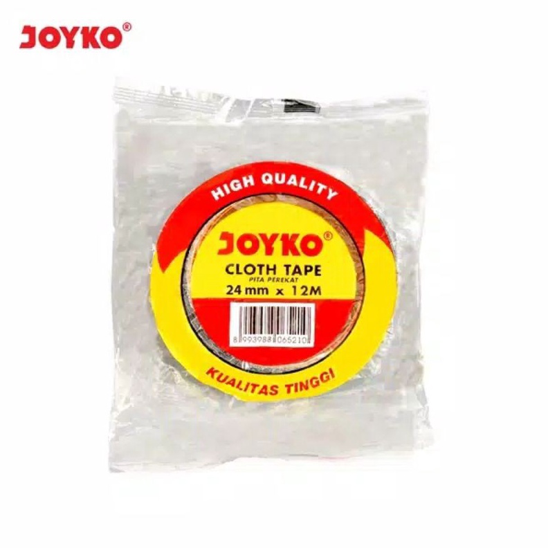 

DASYAT Cloth TapeLakban Kain Warna Hitam 24 mm x 12 meter Joyko Orange Core