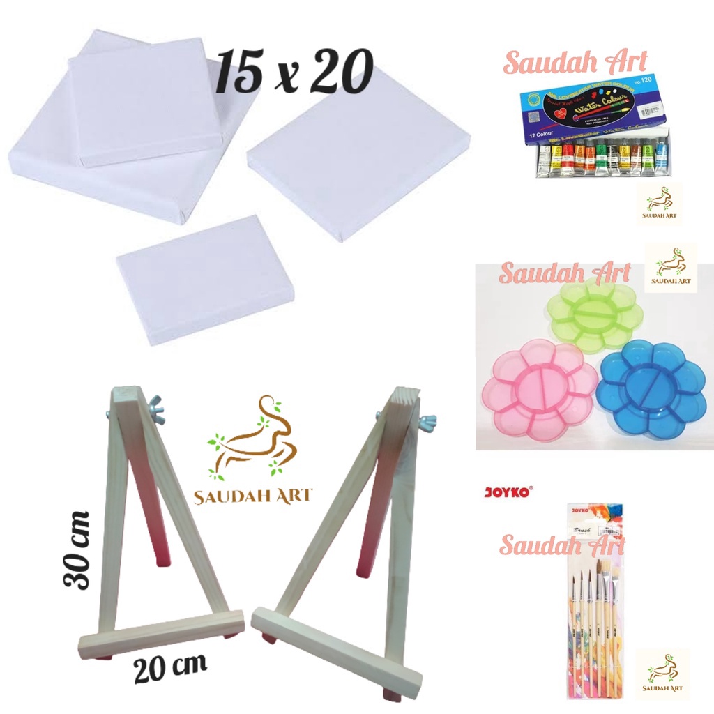 

TERDAHSYAT Paket Lukis Lengkap kanvas 15x2kuaspaletcat aireasel