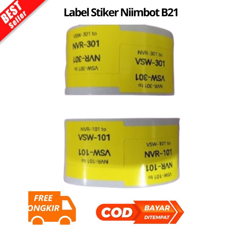 

[JK] BAYAR DI TEMPAT Label Stiker Niimbot B21 B1 B3S Cable Kabel LAN Tag Label Sticker - Cable Red