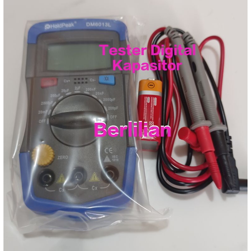 Multitester Digital Kapasitor DM6013L Merek HoldPeak / Multi Tester digital Untuk Kapasitor DM 6013L