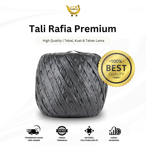 

[100% HIGH QUALITY] TALI RAFIA Premium 1KG Tali Plastik Rafia Tebal Kuat dan Tahan Lama Tali Rafia Super Premium