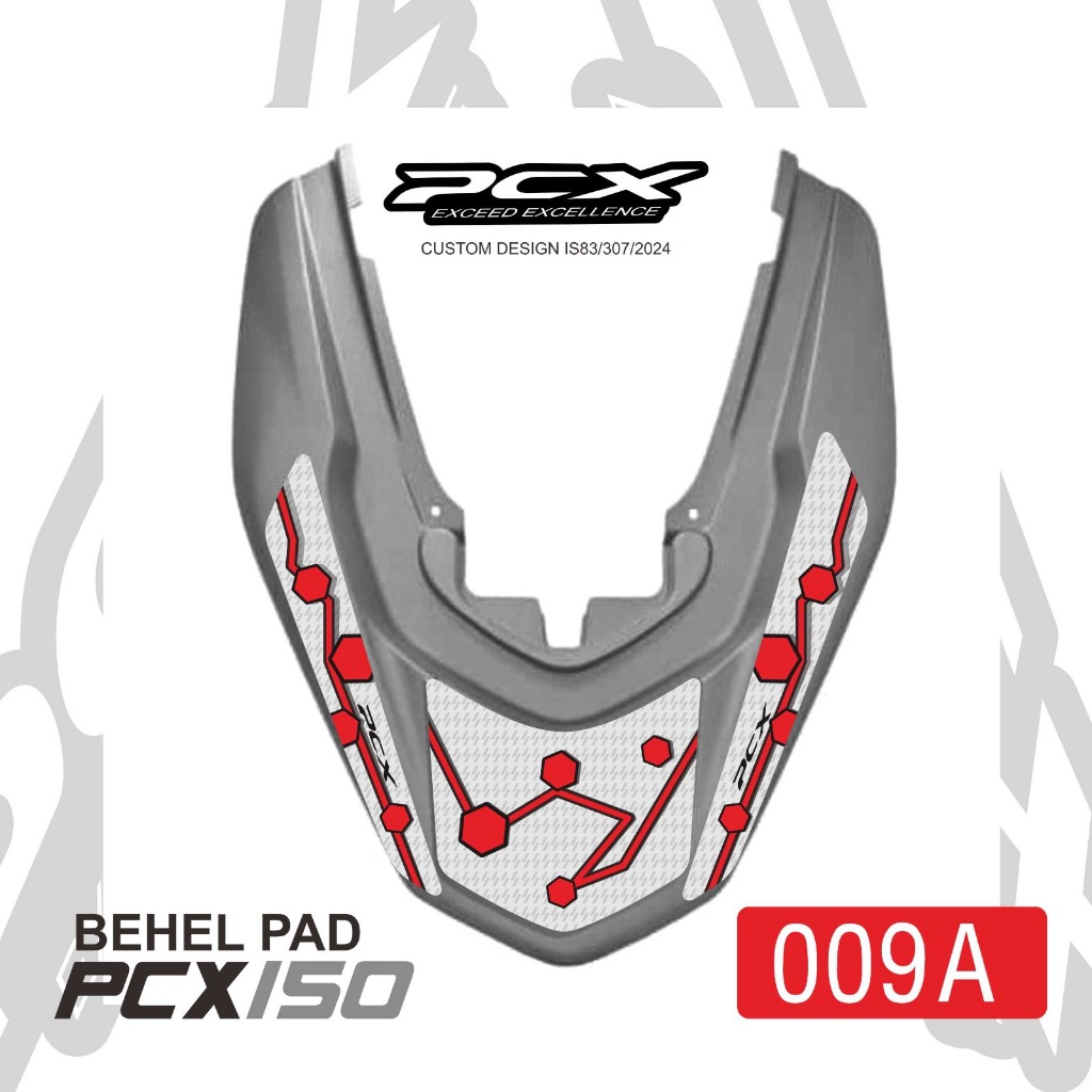 Sticker Tankpad Behel Bagian Belakang Motor Honda PCX 150 Prind And Cute
