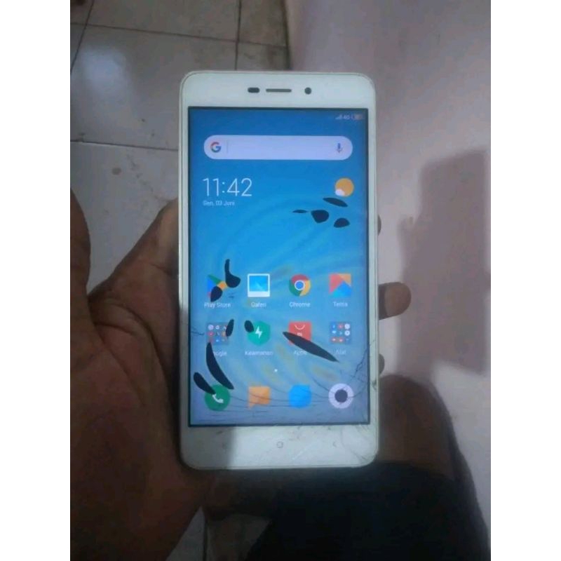 redmi 4a minus lcd pecah mesin normal
